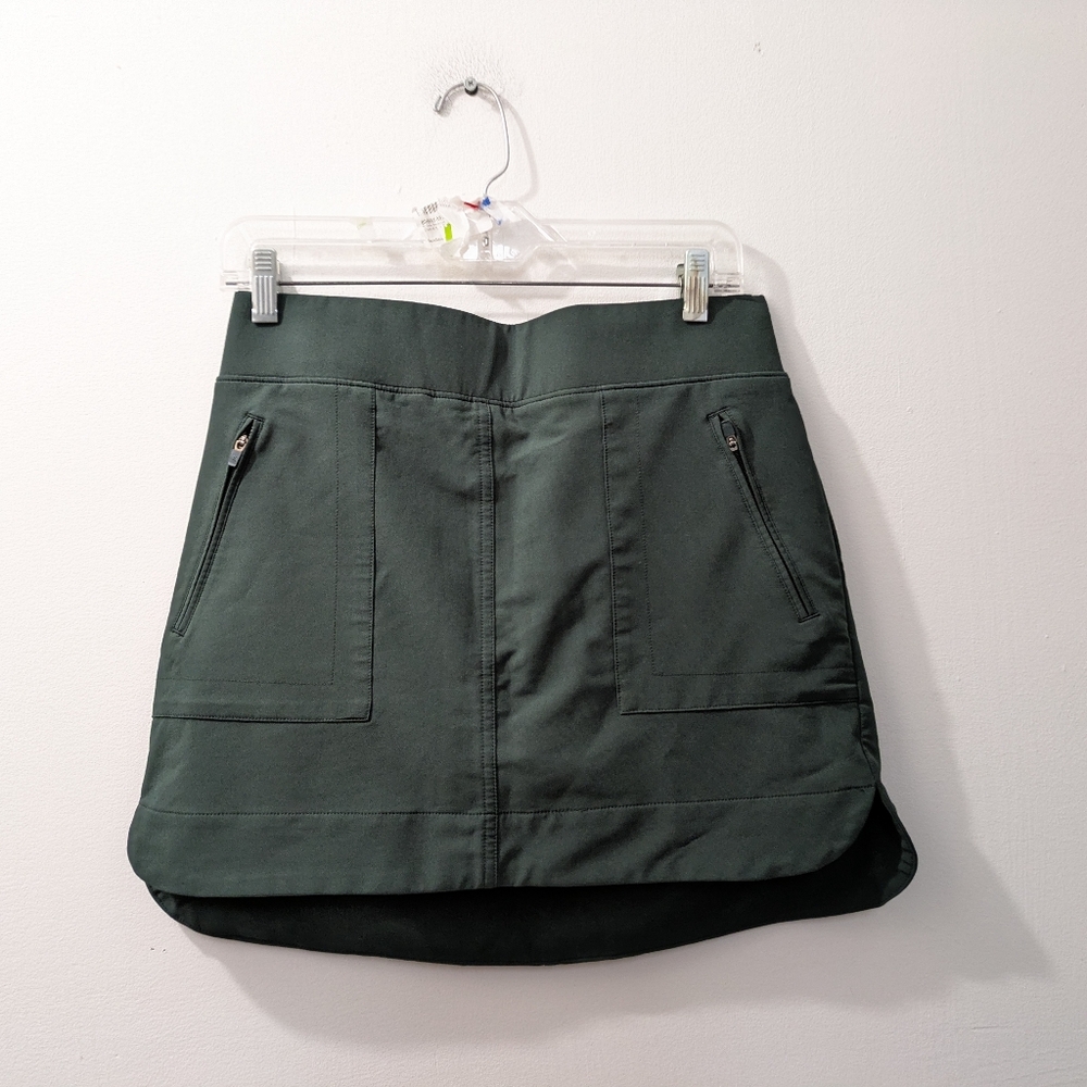 Kyodan Green Skort with Zippered Front Pockets, Women's Medium